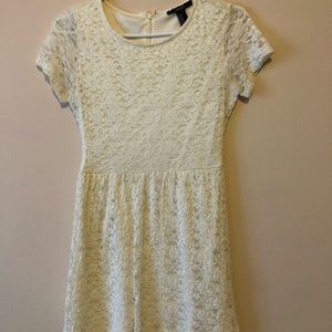 White lace dress